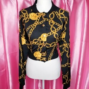 Gold chain nicki minaj jacket